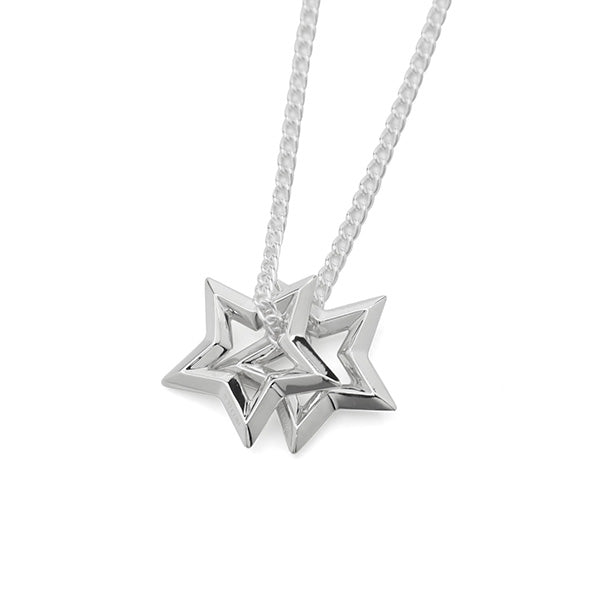 TWO STAR CHARM PENDANT