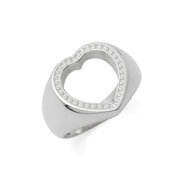 HOLLOW HEART RING