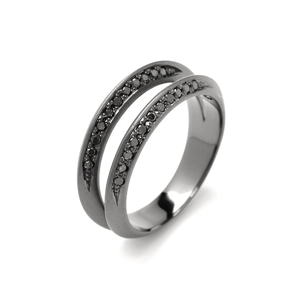 TRIANGLE RING with DIAMOND